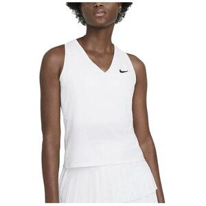 Nike Women's Dri-FIT Breathable Victory Tank Top Tennis, White, NWT! Size XS